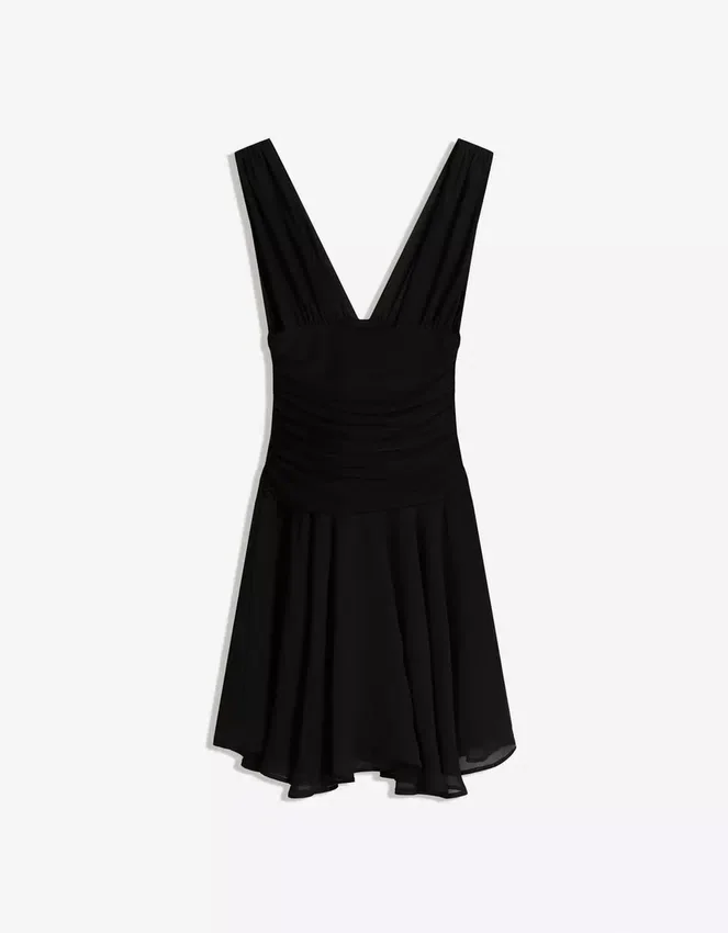 Chiffon Flounce Mini Dress Chiffon Flounce Mini Dress