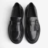 Chunky Sole Loafer with Buckle – Smart Shoes Chunky Sole Loafer with Buckle – Smart Shoes
