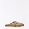 Clog with Buckle Detail – Flat Shoes – Women