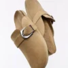 Clog with Buckle Detail – Flat Shoes – Women