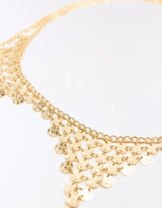 Coin Mesh Chain Belt