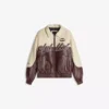 Color Block Faux Leather Jacket – Jackets Color Block Faux Leather Jacket – Jackets