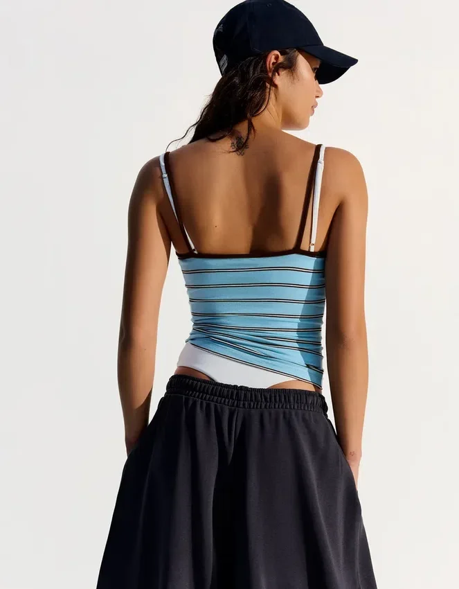 Contrast Striped Strappy Top – Combo Wins % Contrast Striped Strappy Top – Combo Wins %