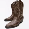 Cowboy Boot with Toe Detail – Ankle Boots Cowboy Boot with Toe Detail – Ankle Boots