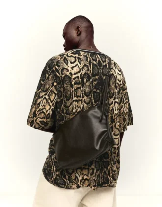 Crinkled Effect Crossbody Bag – Accessories – Men