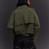 Cropped Balloon-Effect Trench Coat – Jackets and Trench Cropped Balloon-Effect Trench Coat – Jackets and Trench