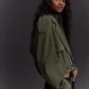 Cropped Balloon-Effect Trench Coat – Jackets and Trench Cropped Balloon-Effect Trench Coat – Jackets and Trench
