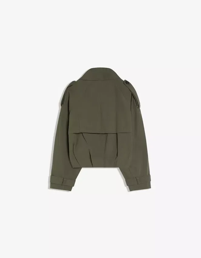 Cropped Balloon-Effect Trench Coat – Jackets and Trench Cropped Balloon-Effect Trench Coat – Jackets and Trench
