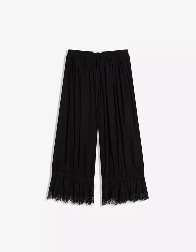 Cropped Drop Crotch Lace Pants – #Bershkastyle – Women Cropped Drop Crotch Lace Pants – #Bershkastyle – Women