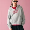 Cropped Washed-Effect Hoodie – Sweatshirts & Hoodies