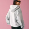 Cropped Washed-Effect Hoodie – Sweatshirts & Hoodies