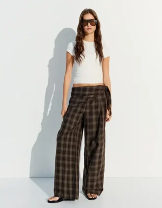 Darted Trousers with Scarf – Pants