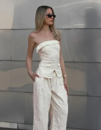 Denim Bandeau Top – #Bershkastyle – Women