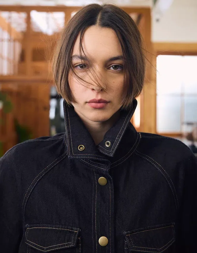 Denim Jacket with Belt Denim Jacket with Belt