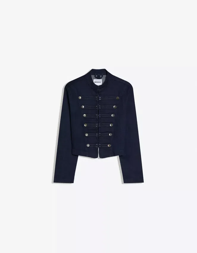 Denim Jacket with Front Buttons – #Bershkastyle – Women Denim Jacket with Front Buttons – #Bershkastyle – Women