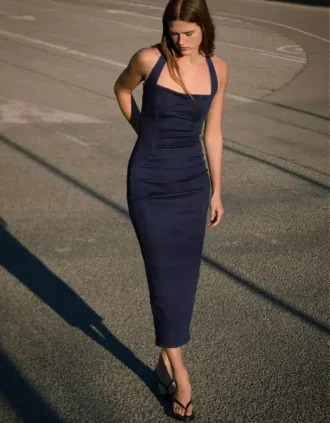 Denim Midi Dress – Dresses and Jumpsuits