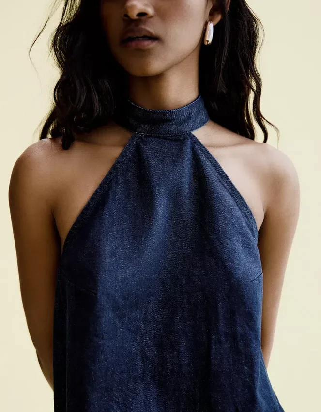 Denim Mini Dress Denim Mini Dress