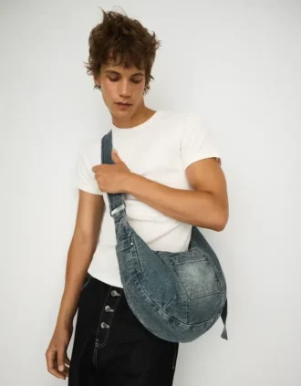 Denim Shoulder Bag – Accessories – Men