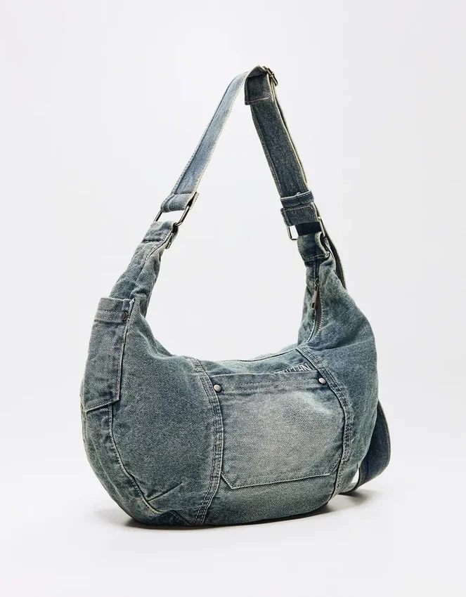 Denim Shoulder Bag – Accessories – Men Denim Shoulder Bag – Accessories – Men