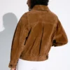 Double-Breasted Leather Suede Jacket – Jackets and Trench Double-Breasted Leather Suede Jacket – Jackets and Trench