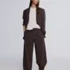 Double-Breasted Striped Blazer – Jackets and Trench