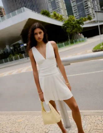 Draped Mini Dress