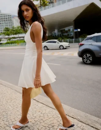 Draped Mini Dress
