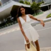 Draped Mini Dress