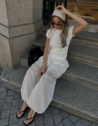 Drop Crotch Lace Pants