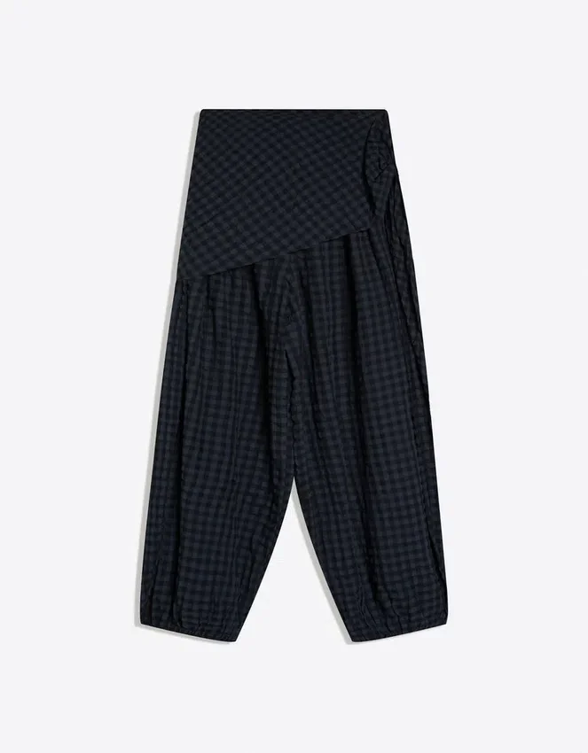 Drop Crotch Pants with Scarf Drop Crotch Pants with Scarf