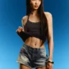 Ed Hardy X Bershka Denim Shorts Ed Hardy X Bershka Denim Shorts