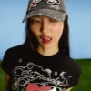 Ed Hardy X Bershka Embroidered Cap