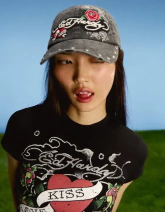 Ed Hardy X Bershka Embroidered Cap