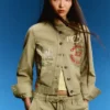 Ed Hardy X Bershka Embroidered Jacket