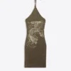Ed Hardy X Bershka Halter Mini Dress