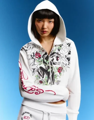 Ed Hardy X Bershka Print Hoodie – Women