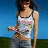 Ed Hardy X Bershka Print Vest Top