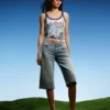 Ed Hardy X Bershka Print Vest Top