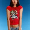 Ed Hardy X Bershka Short Sleeve Print T-Shirt