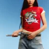 Ed Hardy X Bershka Short Sleeve Print T-Shirt