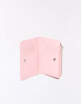 Embossed Faux-Patent-Finish Animal Print Purse
