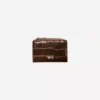 Embossed Faux-Patent-Finish Animal Print Purse – Accessories