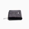 Embossed Faux-Patent Finish Animal Print Purse – Accessories