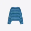 Embroidered Striped Boxy Fit Sweater Embroidered Striped Boxy Fit Sweater
