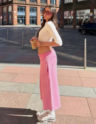 Faded-Effect Plush Bermuda Shorts