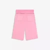 Faded-Effect Plush Bermuda Shorts