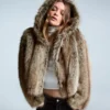 Faux Fur Hooded Jacket Faux Fur Hooded Jacket