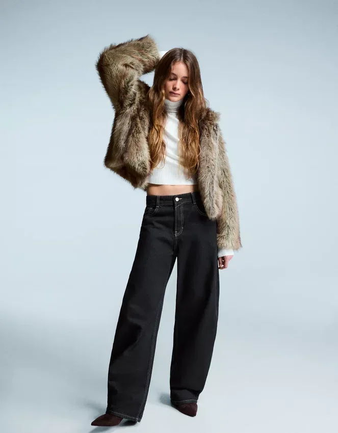 Faux Fur Hooded Jacket Faux Fur Hooded Jacket