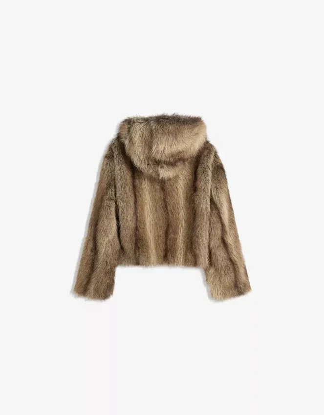 Faux Fur Hooded Jacket Faux Fur Hooded Jacket