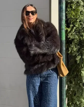 Faux Fur Lapel Jacket – #Bershkastyle – Women